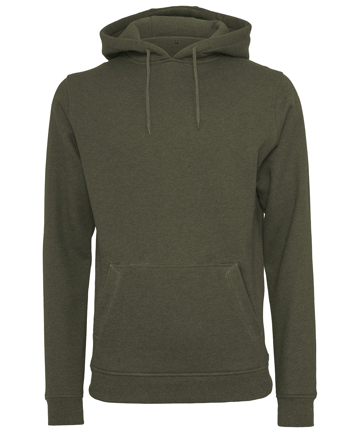Tryck din logga på Hoodies från Build Your Brand - Anpassa Build Your Brand - Kraftig Hoodie i färgen Oliv för företag, föreningar och privatpersoner