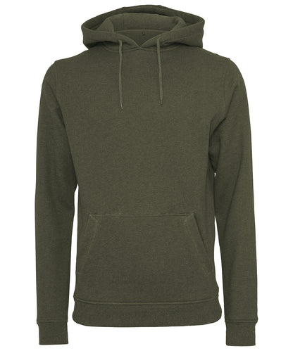 Tryck din logga på Hoodies från Build Your Brand - Anpassa Build Your Brand - Kraftig Hoodie i färgen Oliv för företag, föreningar och privatpersoner