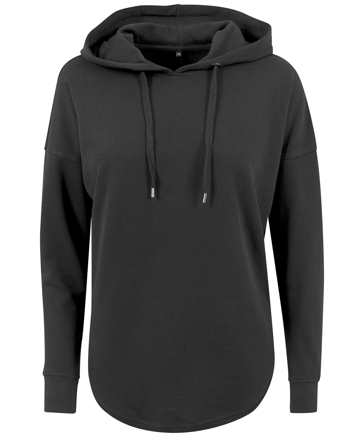 Tryck din logga på Hoodies från Build Your Brand - Anpassa Build Your Brand - Oversized Dam Hoodie i färgen Svart för företag, föreningar och privatpersoner