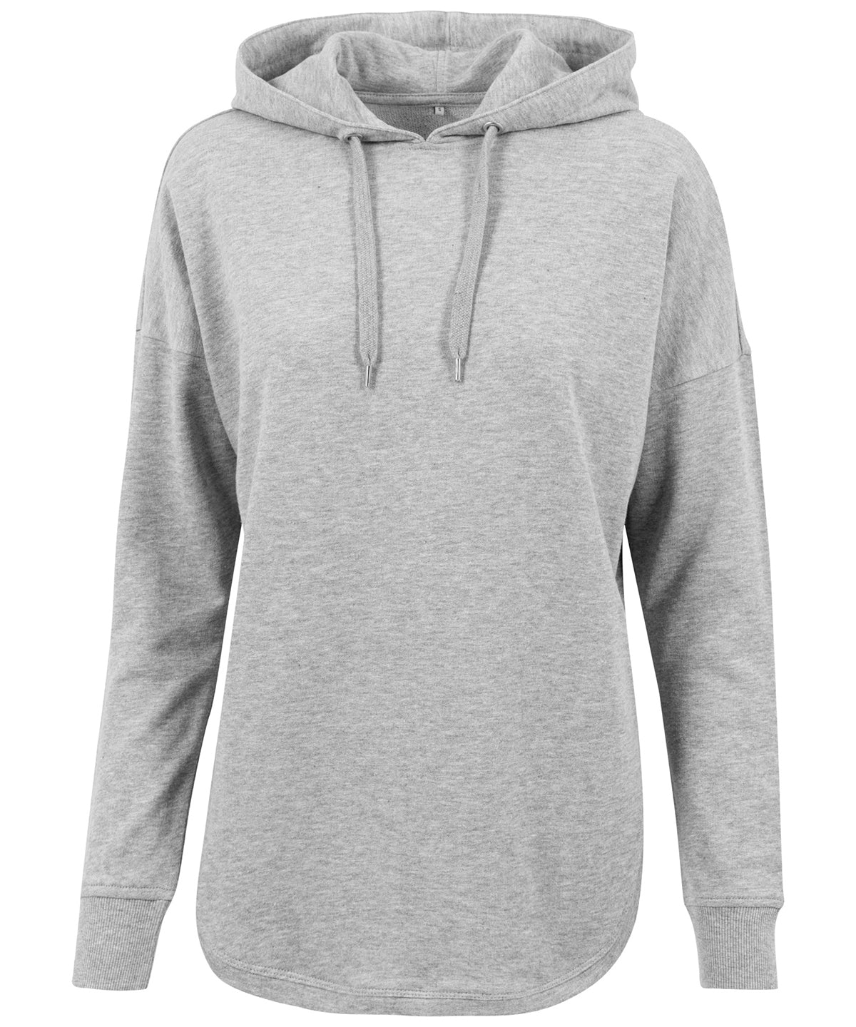 Tryck din logga på Hoodies från Build Your Brand - Anpassa Build Your Brand - Oversized Dam Hoodie i färgen Ljusgrå för företag, föreningar och privatpersoner