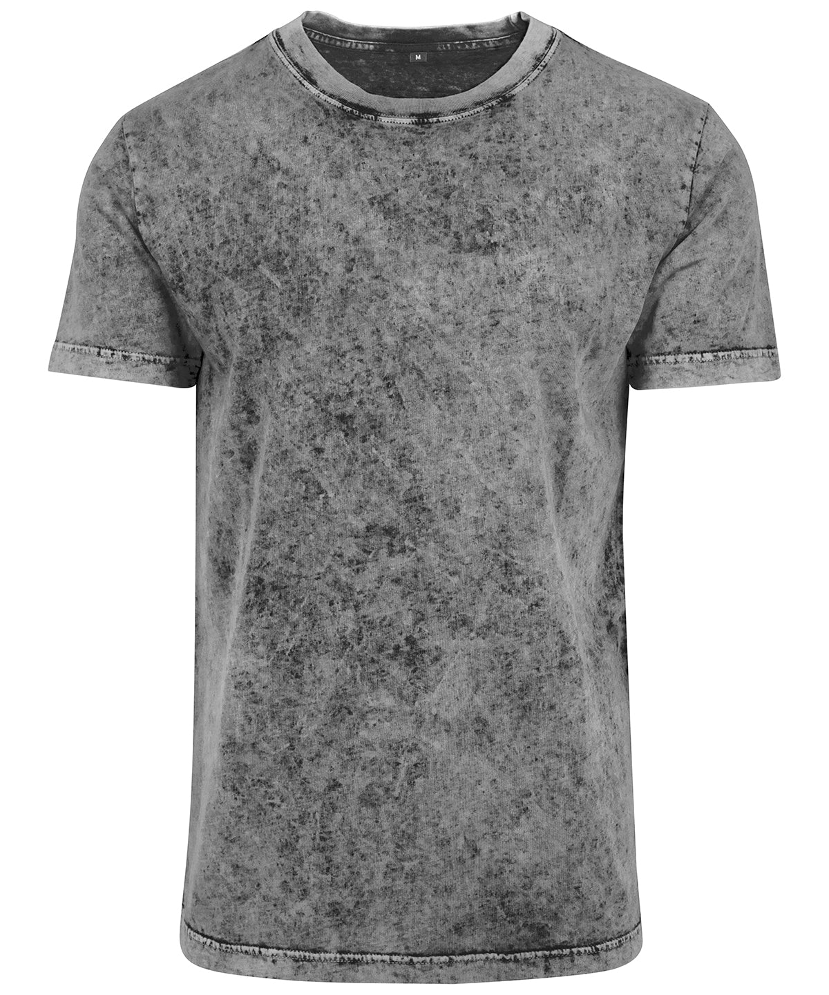 Tryck din logga på T-shirts från Build Your Brand - Anpassa Acid Wash T‑Shirt - Herr i färgen Mellangrå för företag, föreningar och privatpersoner