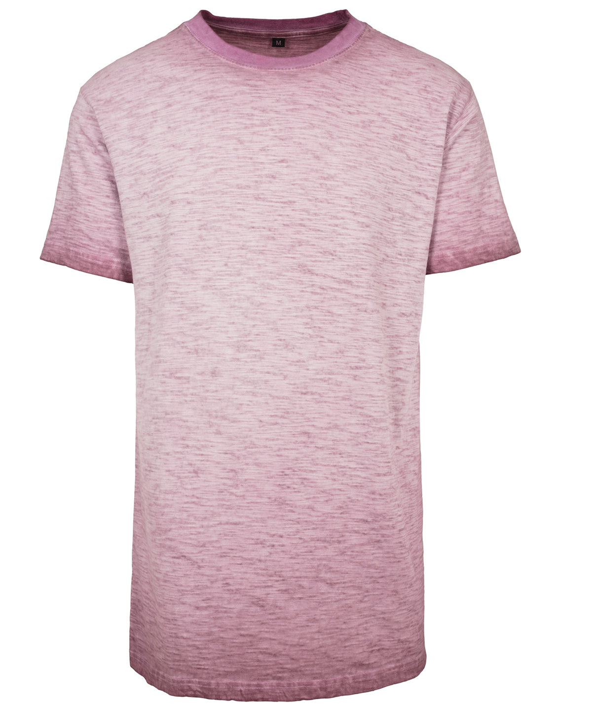 Tryck din logga på T-shirts från Build Your Brand - Anpassa Spray Dye T‑Shirt - Herr i färgen Burgundy för företag, föreningar och privatpersoner