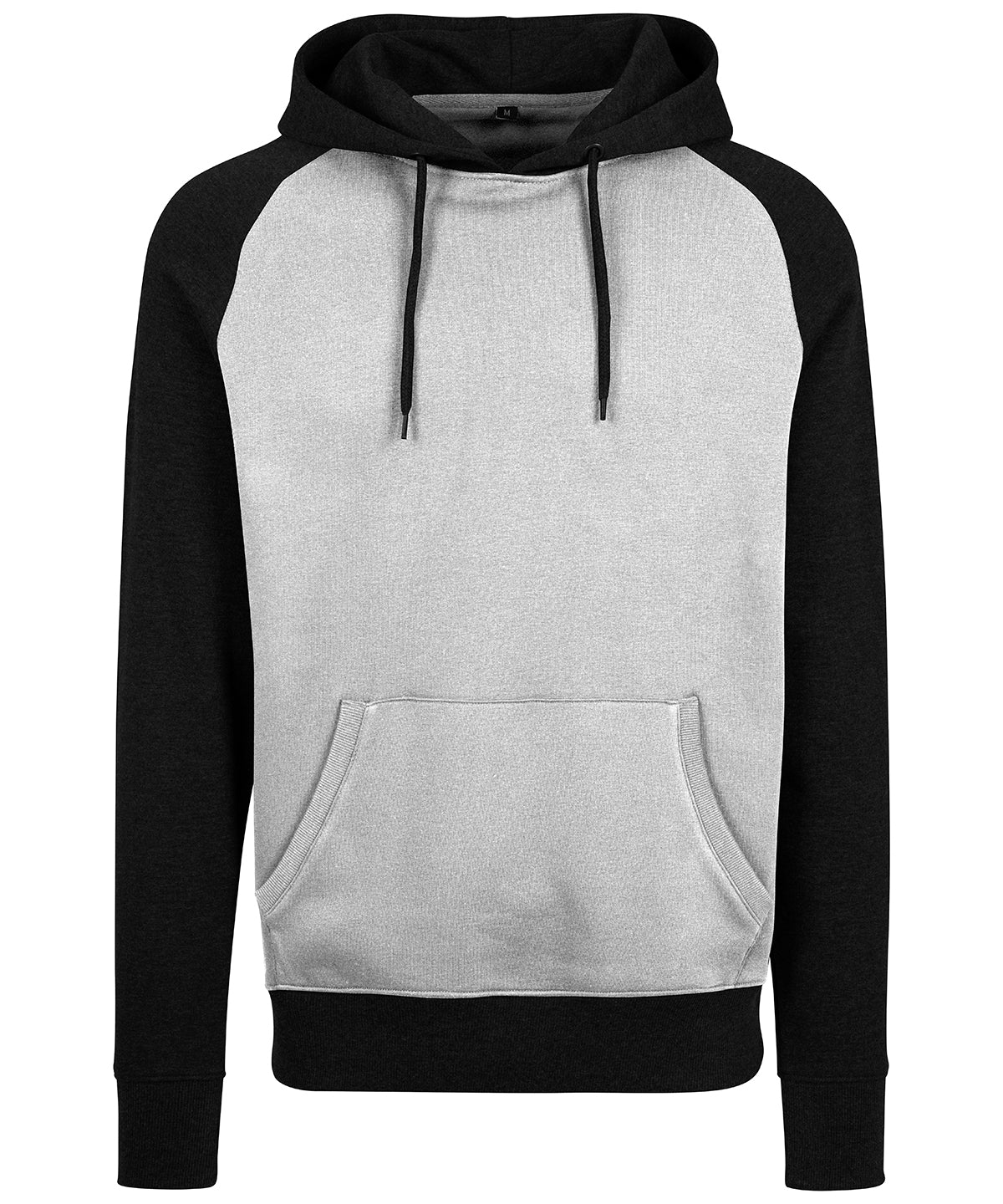 Tryck din logga på Hoodies från Build Your Brand - Anpassa Build Your Brand - Hoodie i Raglanmodell i färgen Mellangrå för företag, föreningar och privatpersoner