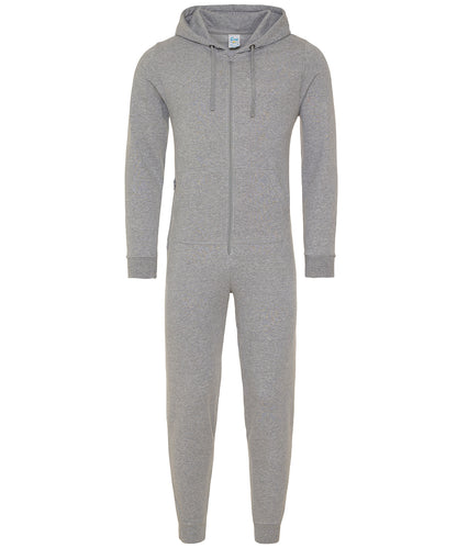 Tryck din logga på Jumpsuits från Comfy Co - Anpassa Allt-i-ett i färgen Ljunggrå för företag, föreningar och privatpersoner