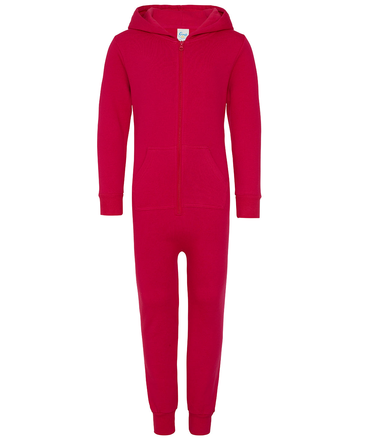 Tryck din logga på Jumpsuits från Comfy Co - Anpassa Barn allt-i-ett i färgen Mörkrosa för företag, föreningar och privatpersoner