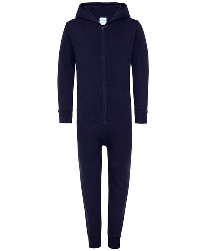 Tryck din logga på Jumpsuits från Comfy Co - Anpassa Barn allt-i-ett i färgen Marinblå för företag, föreningar och privatpersoner