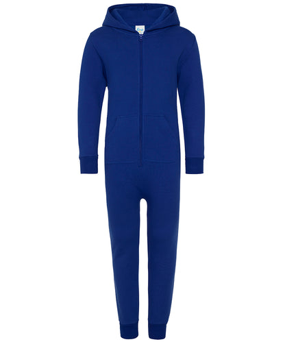 Tryck din logga på Jumpsuits från Comfy Co - Anpassa Barn allt-i-ett i färgen Royal för företag, föreningar och privatpersoner