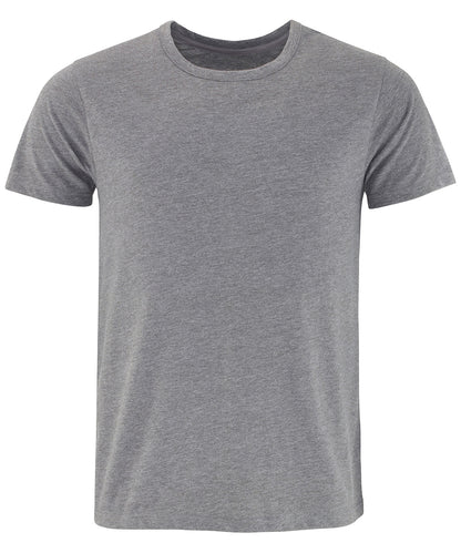 Tryck din logga på T-shirts från Comfy Co - Anpassa Killar lounge T i färgen Mellangrå för företag, föreningar och privatpersoner