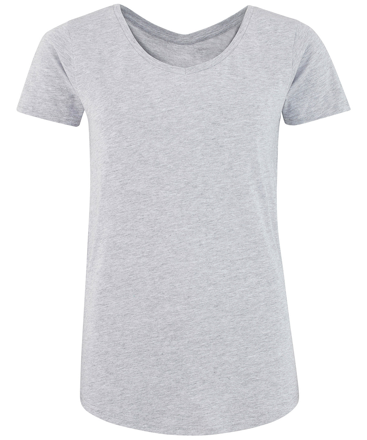 Tryck din logga på T-shirts från Comfy Co - Anpassa Gals lounge T i färgen Ljunggrå för företag, föreningar och privatpersoner