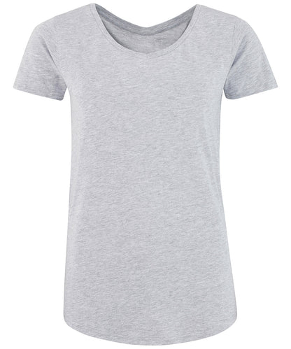 Tryck din logga på T-shirts från Comfy Co - Anpassa Gals lounge T i färgen Ljunggrå för företag, föreningar och privatpersoner