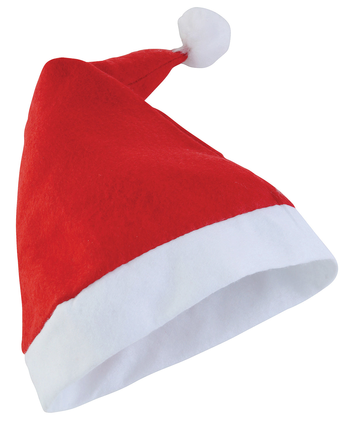 Tryck din logga på Hattar från The Christmas Shop - Anpassa Budget Tomteluva i färgen för företag, föreningar och privatpersoner