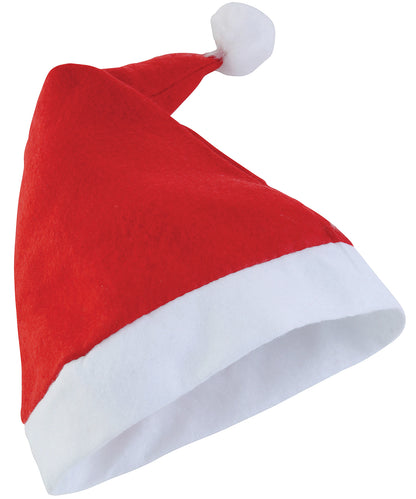 Tryck din logga på Hattar från The Christmas Shop - Anpassa Budget Tomteluva i färgen Mellan röd One Size för företag, föreningar och privatpersoner