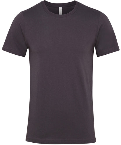 Tryck din logga på T-shirts från Bella Canvas - Anpassa Unisex Crew Neck Jersey T-Shirt i färgen Mörkgrå för företag, föreningar och privatpersoner