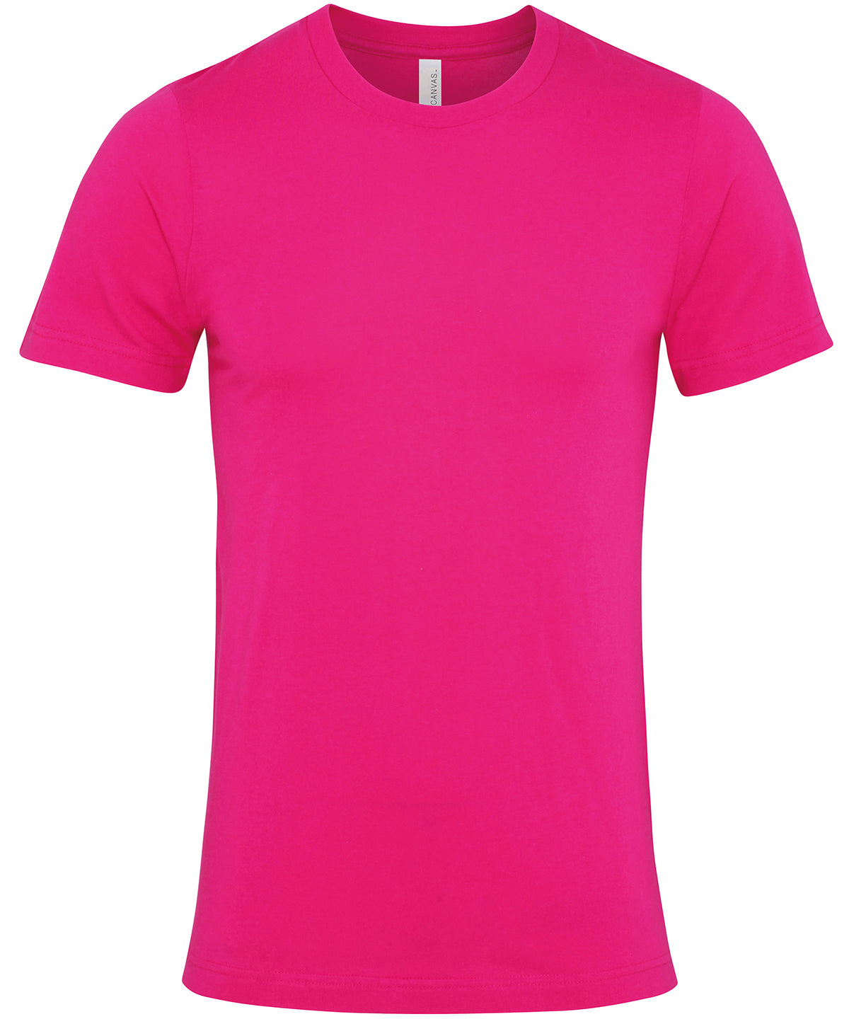 Tryck din logga på T-shirts från Bella Canvas - Anpassa Unisex Crew Neck Jersey T-Shirt i färgen Ljus rosa för företag, föreningar och privatpersoner