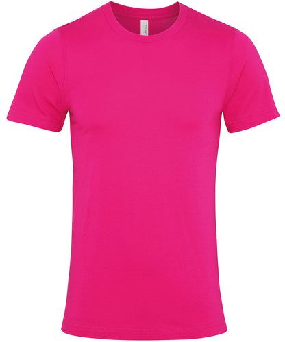 Tryck din logga på T-shirts från Bella Canvas - Anpassa Unisex Crew Neck Jersey T-Shirt i färgen Ljus rosa för företag, föreningar och privatpersoner