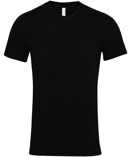 Tryck din logga på T-shirts från Bella Canvas - Anpassa Unisex Crew Neck Jersey T-Shirt i färgen Svart för företag, föreningar och privatpersoner