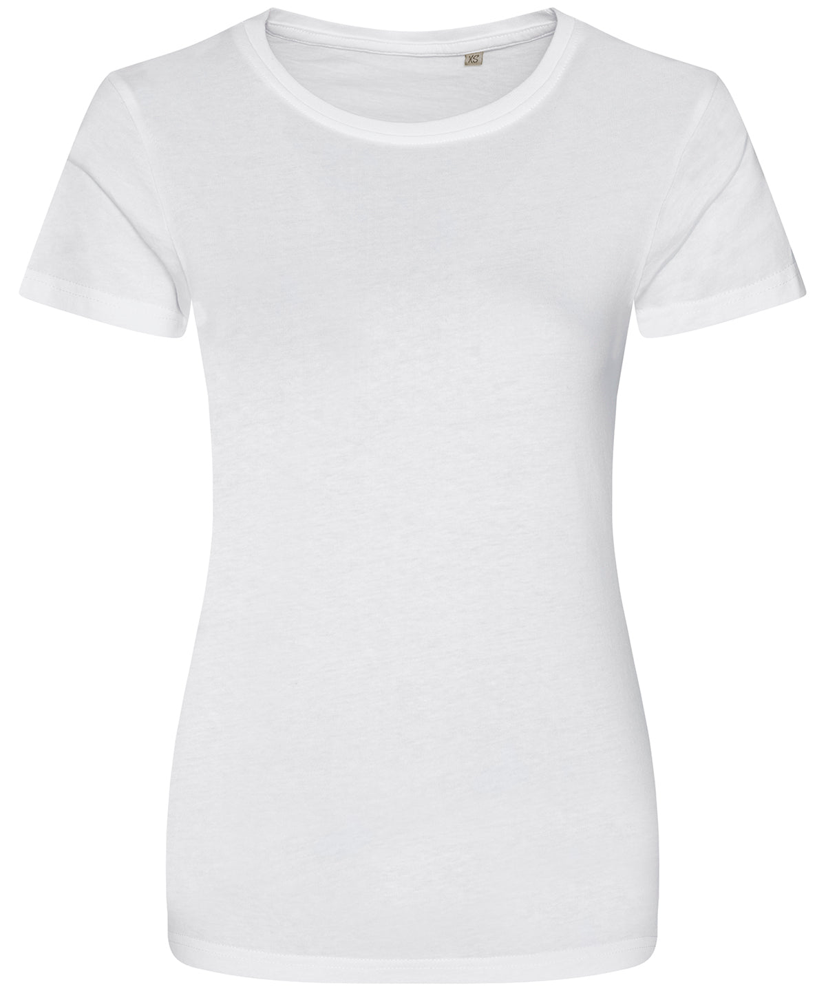 Tryck din logga på T-shirts från AWDis Ecologie - Anpassa Cascade Organic T-Shirt - Dam i färgen Vit för företag, föreningar och privatpersoner