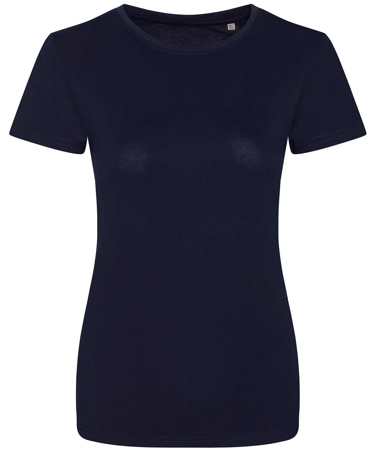 Tryck din logga på T-shirts från AWDis Ecologie - Anpassa Cascade Organic T-Shirt - Dam i färgen Marinblå för företag, föreningar och privatpersoner
