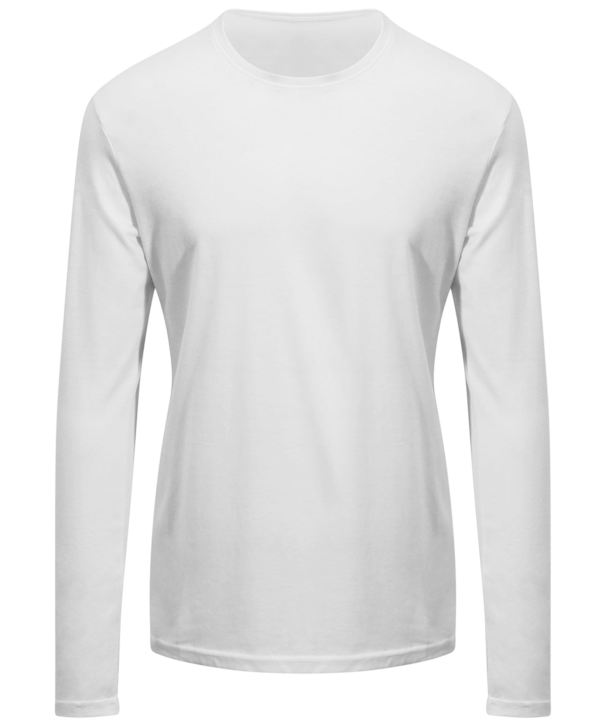 Tryck din logga på T-shirts från AWDis Ecologie - Anpassa Erawan Organic Long Sleeve T-Shirt i färgen Vit för företag, föreningar och privatpersoner