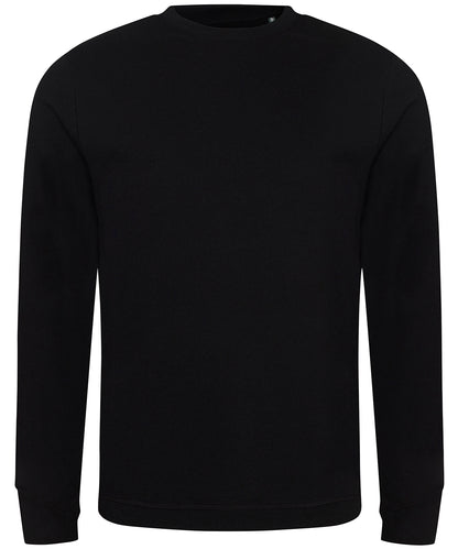 Tryck din logga på Sweatshirts från AWDis Ecologie - Anpassa AWDis Ecologie - Banff Regen Sweatshirt i färgen Svart för företag, föreningar och privatpersoner