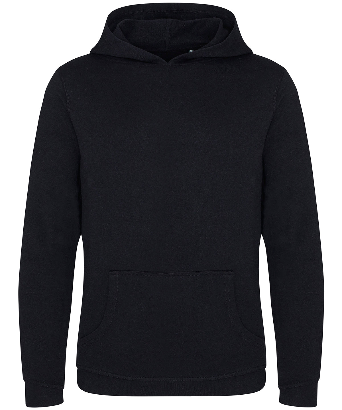 Tryck din logga på Hoodies från AWDis Ecologie - Anpassa AWDis Ecologie - Lusaka Regen Hoodie i färgen Svart för företag, föreningar och privatpersoner