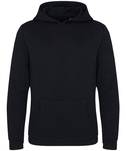 Tryck din logga på Hoodies från AWDis Ecologie - Anpassa AWDis Ecologie - Lusaka Regen Hoodie i färgen Svart för företag, föreningar och privatpersoner
