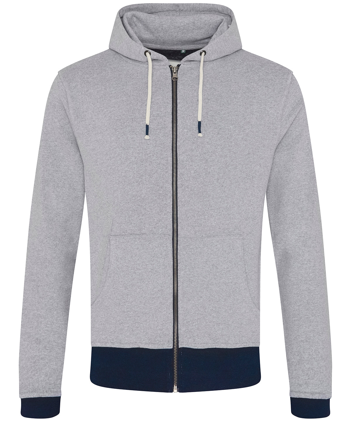 Tryck din logga på Hoodies från AWDis Ecologie - Anpassa AWDis Ecologie - Okavango Regen Zoodie i färgen Ljunggrå för företag, föreningar och privatpersoner