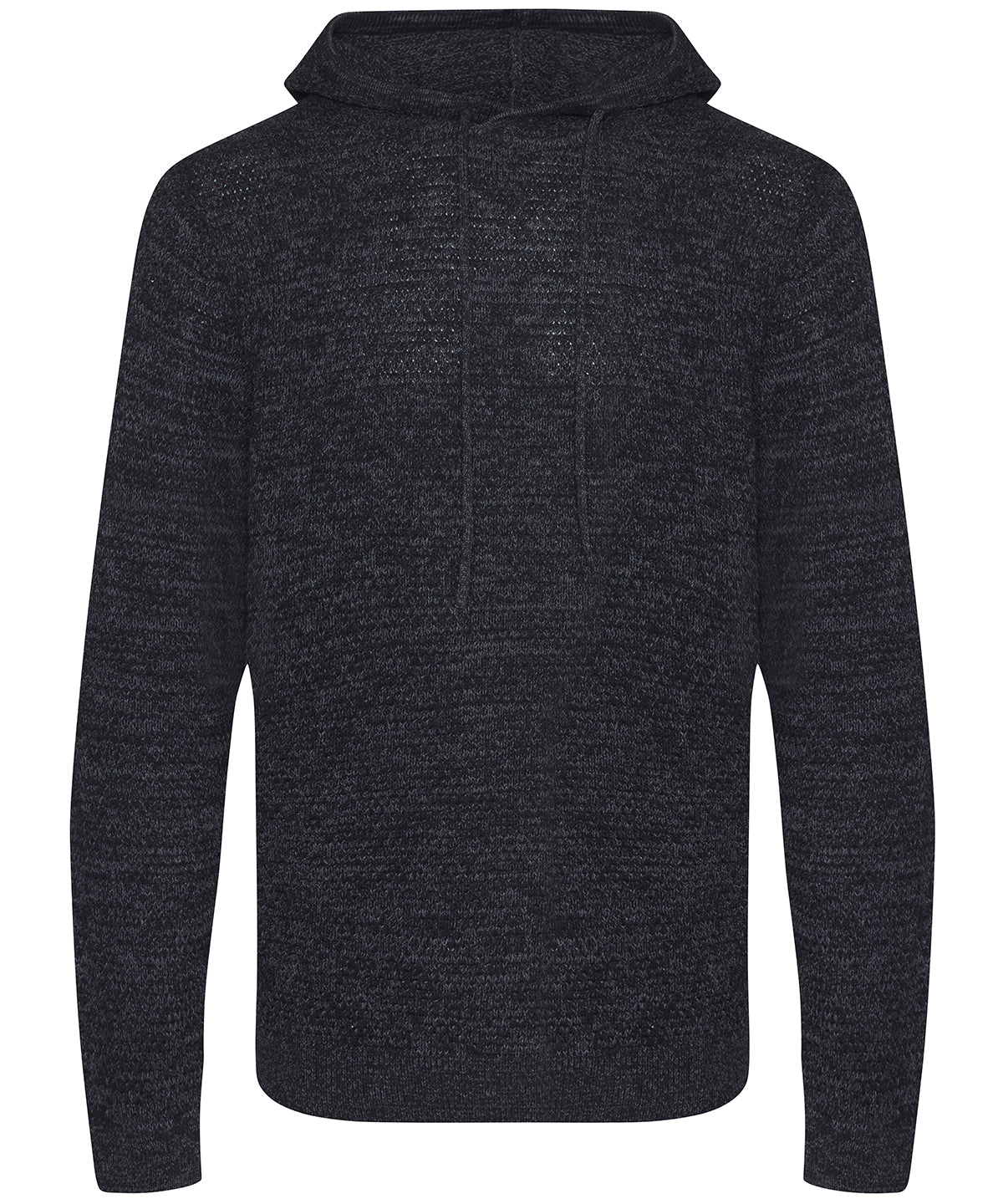 Tryck din logga på Hoodies från AWDis Ecologie - Anpassa AWDis Ecologie - Iguazu Regenererad Stickad Hoodie i färgen Svart för företag, föreningar och privatpersoner