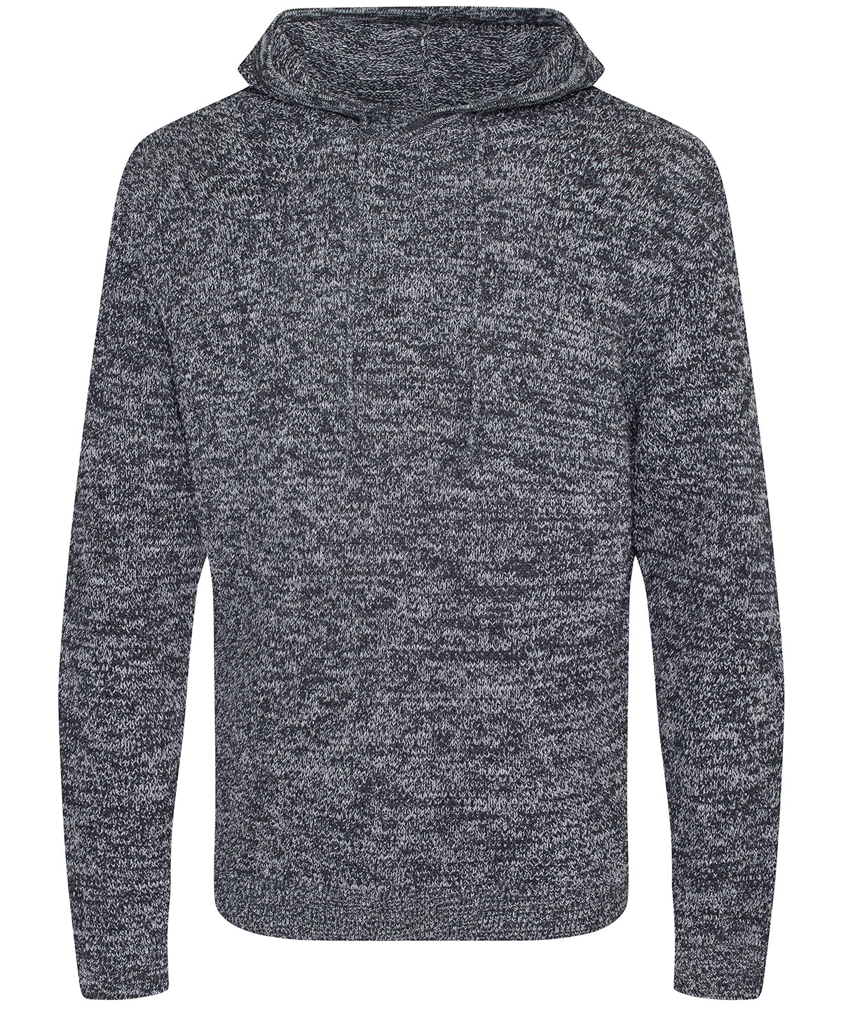 Tryck din logga på Hoodies från AWDis Ecologie - Anpassa AWDis Ecologie - Iguazu Regenererad Stickad Hoodie i färgen Ljunggrå för företag, föreningar och privatpersoner