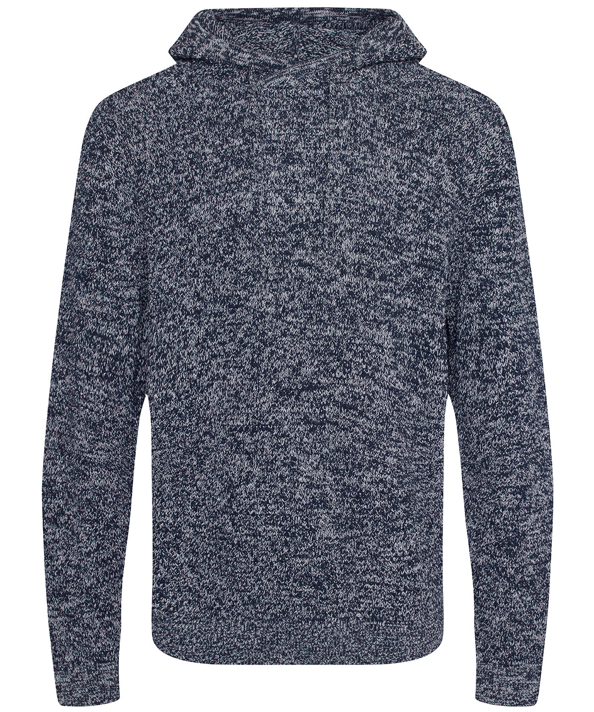 Tryck din logga på Hoodies från AWDis Ecologie - Anpassa AWDis Ecologie - Iguazu Regenererad Stickad Hoodie i färgen Marinblå för företag, föreningar och privatpersoner