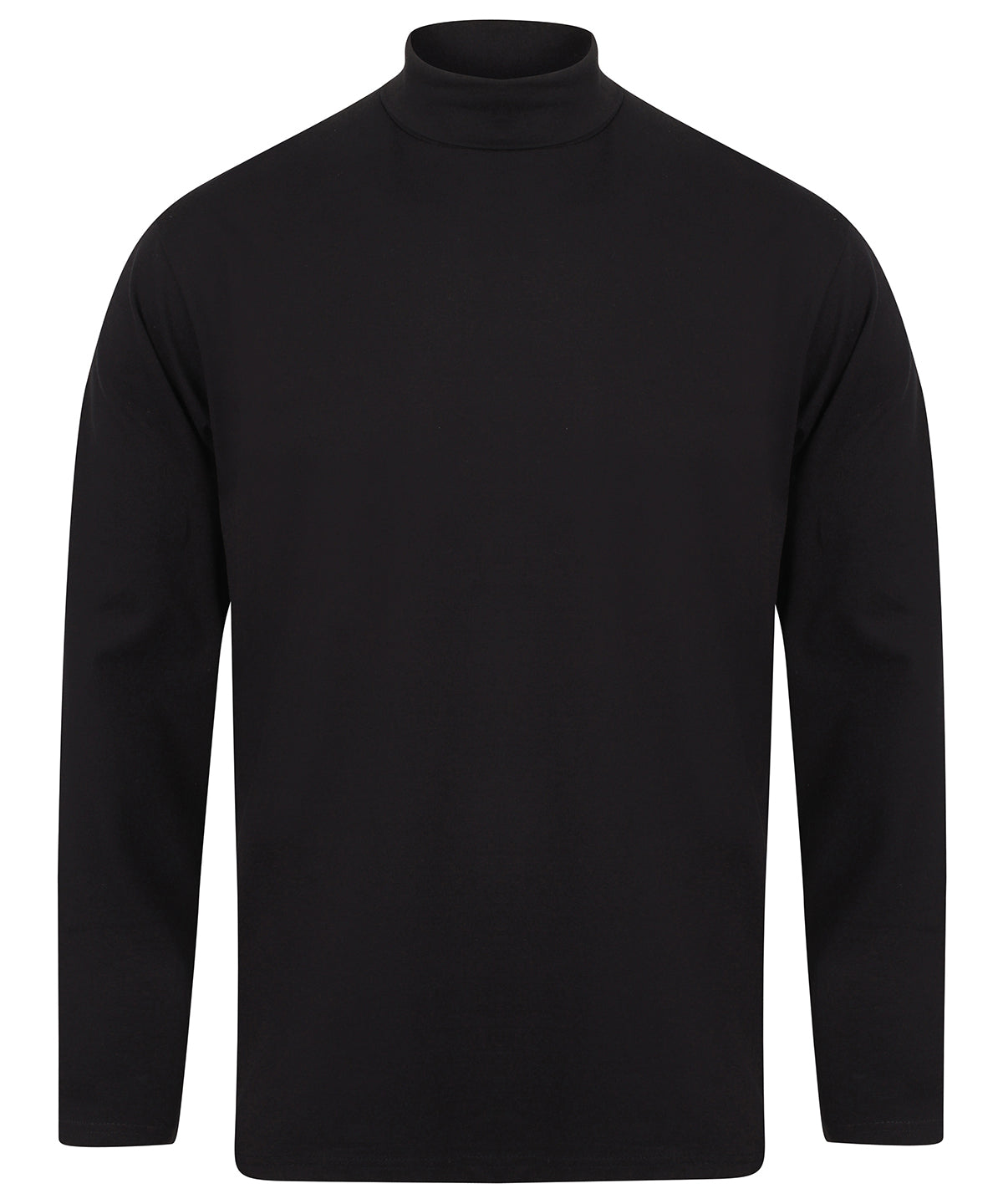 Tryck din logga på Sweatshirts från Henbury - Anpassa Henbury - Långärmad Top med Rullhals i färgen Marinblå för företag, föreningar och privatpersoner