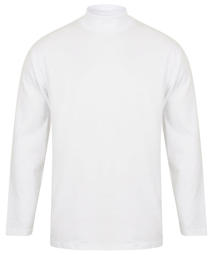 Tryck din logga på Sweatshirts från Henbury - Anpassa Henbury - Långärmad Top med Rullhals i färgen Marinblå S för företag, föreningar och privatpersoner