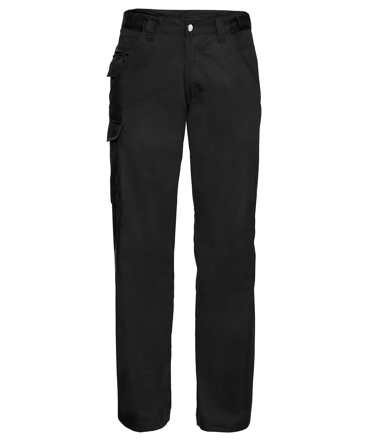 Tryck din logga på Byxor från Russell Europe - Anpassa Arbetsbyxor i twill i polycotton i färgen Svart för företag, föreningar och privatpersoner