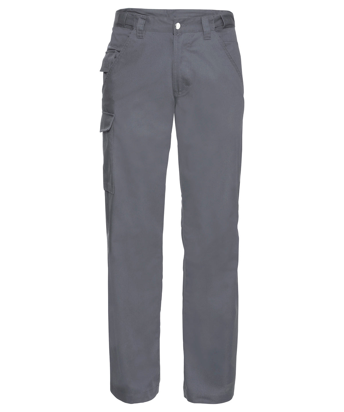 Tryck din logga på Byxor från Russell Europe - Anpassa Arbetsbyxor i twill i polycotton i färgen Mörkgrå för företag, föreningar och privatpersoner