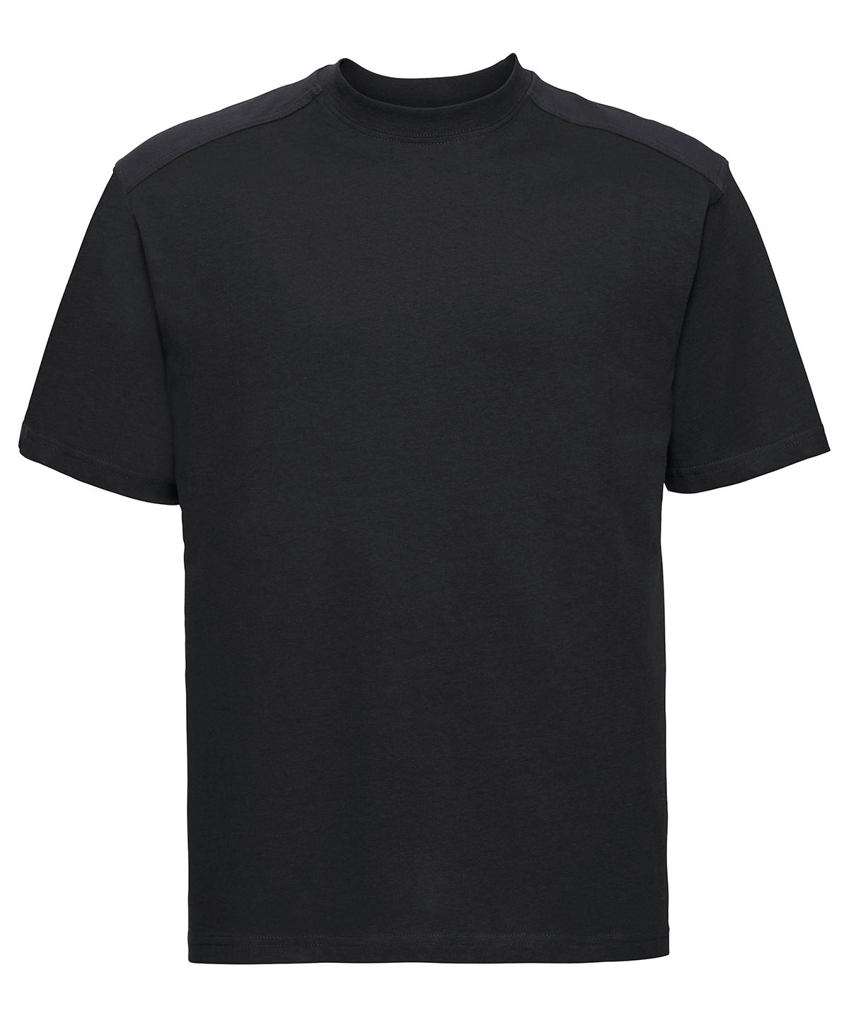 Tryck din logga på T-shirts från Russell Europe - Anpassa Workwear T-Shirt - Herr i färgen Svart för företag, föreningar och privatpersoner