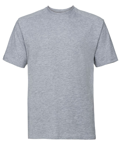 Tryck din logga på T-shirts från Russell Europe - Anpassa Workwear T-Shirt - Herr i färgen Ljunggrå för företag, föreningar och privatpersoner