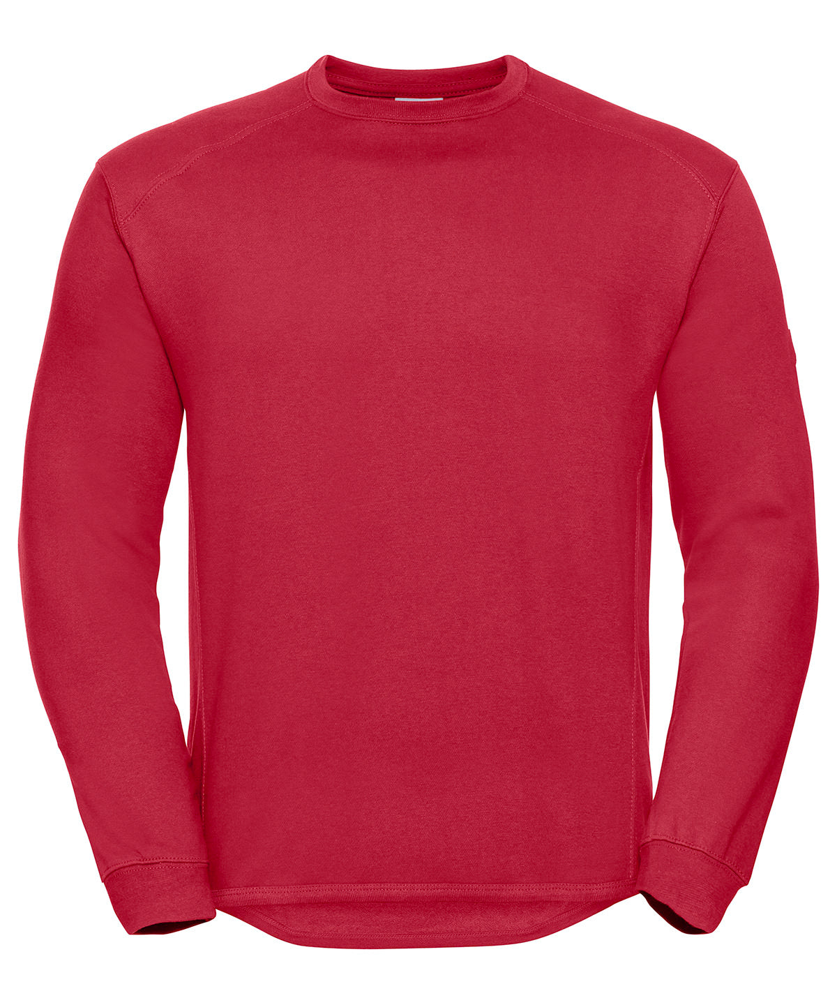 Tryck din logga på Sweatshirts från Russell Europe - Anpassa Russell Europe - Kraftig Sweatshirt med Rund Hals i färgen Mellan röd 4XL för företag, föreningar och privatpersoner