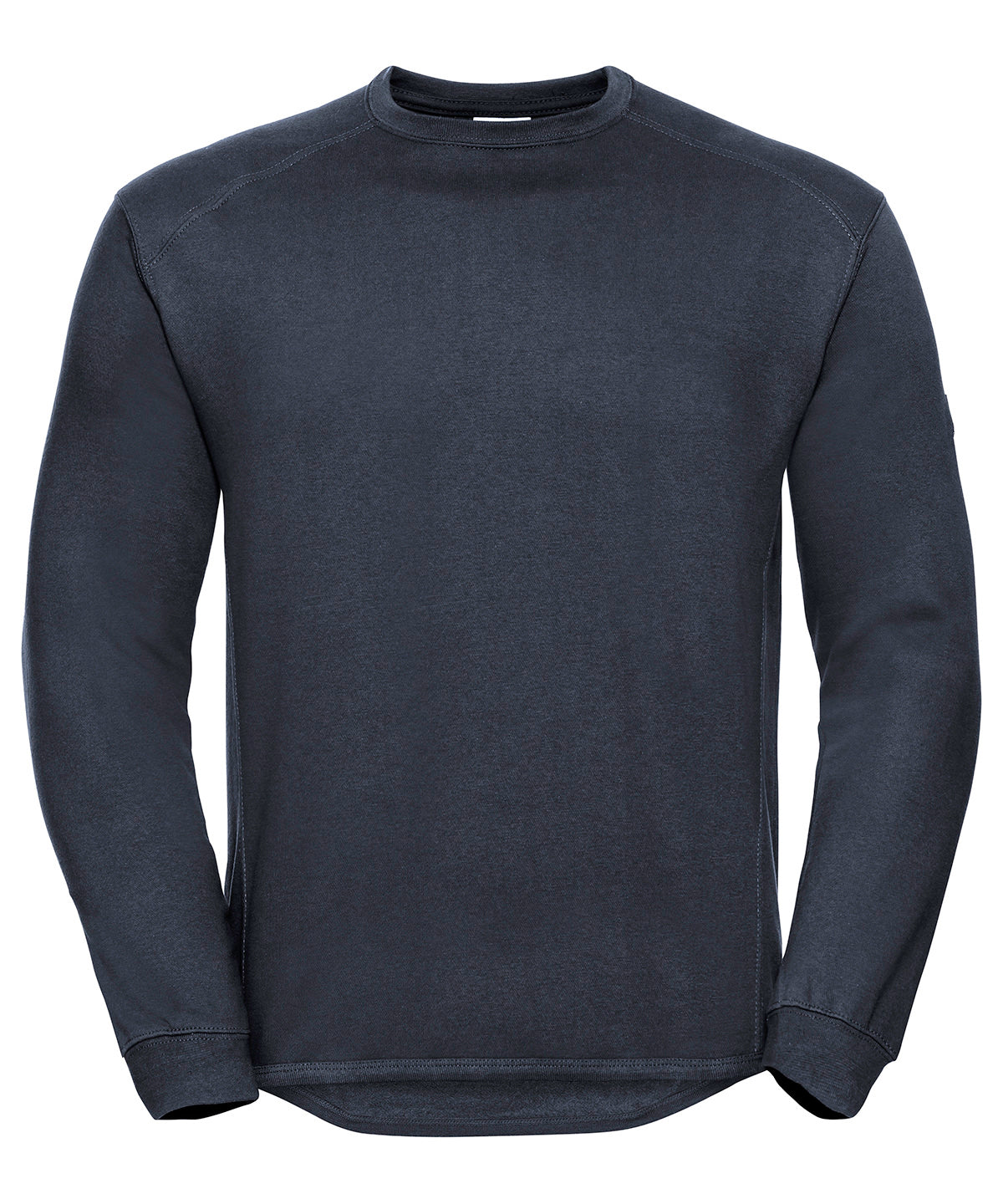 Tryck din logga på Sweatshirts från Russell Europe - Anpassa Russell Europe - Kraftig Sweatshirt med Rund Hals i färgen Marinblå för företag, föreningar och privatpersoner