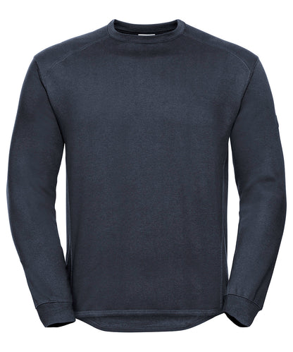Tryck din logga på Sweatshirts från Russell Europe - Anpassa Russell Europe - Kraftig Sweatshirt med Rund Hals i färgen Marinblå för företag, föreningar och privatpersoner