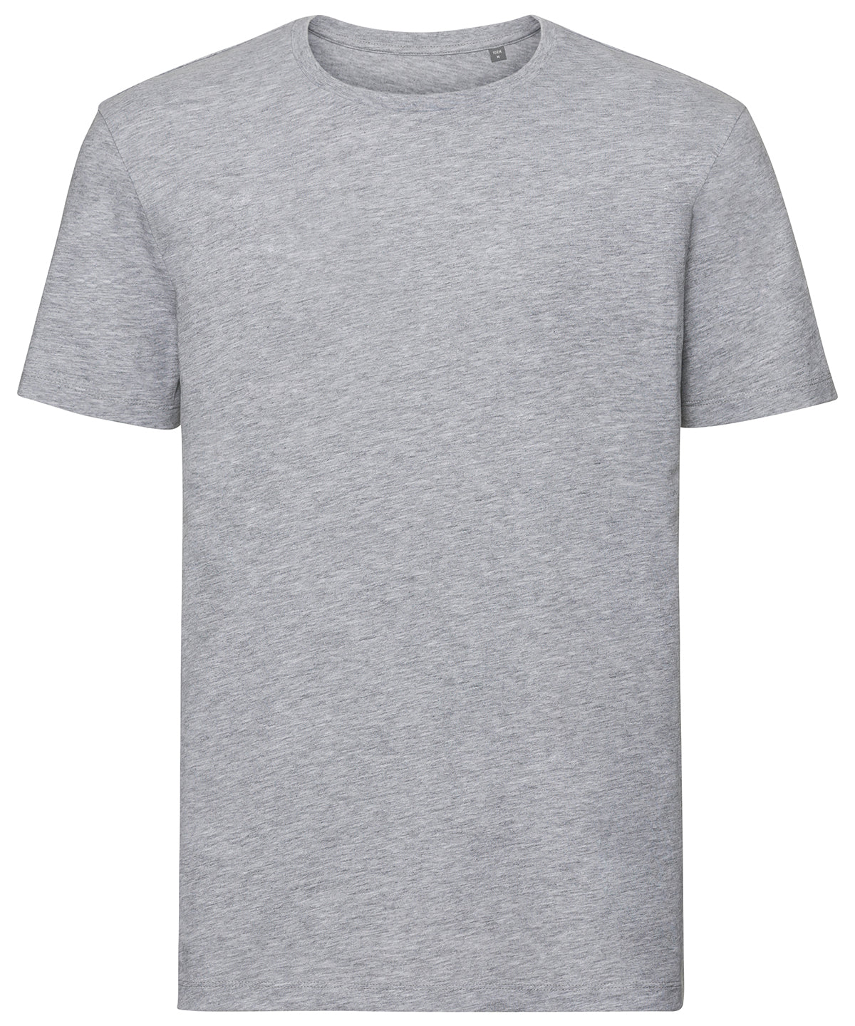 Tryck din logga på T-shirts från Russell Europe - Anpassa Pure Organic T‑Shirt i färgen Ljunggrå S för företag, föreningar och privatpersoner