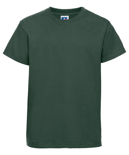 Tryck din logga på T-shirts från Russell Europe - Anpassa Classic T-Shirt – Barn i färgen Djup grön för företag, föreningar och privatpersoner