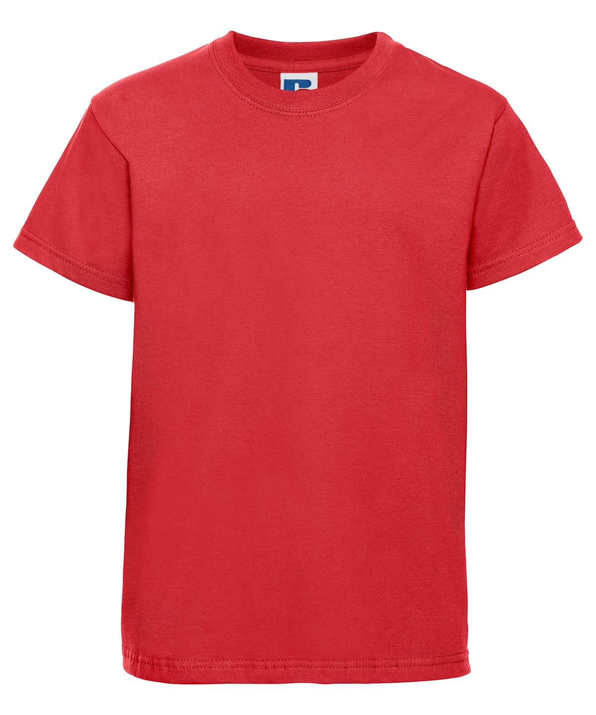 Tryck din logga på T-shirts från Russell Europe - Anpassa Classic T-Shirt – Barn i färgen Ljusröd för företag, föreningar och privatpersoner