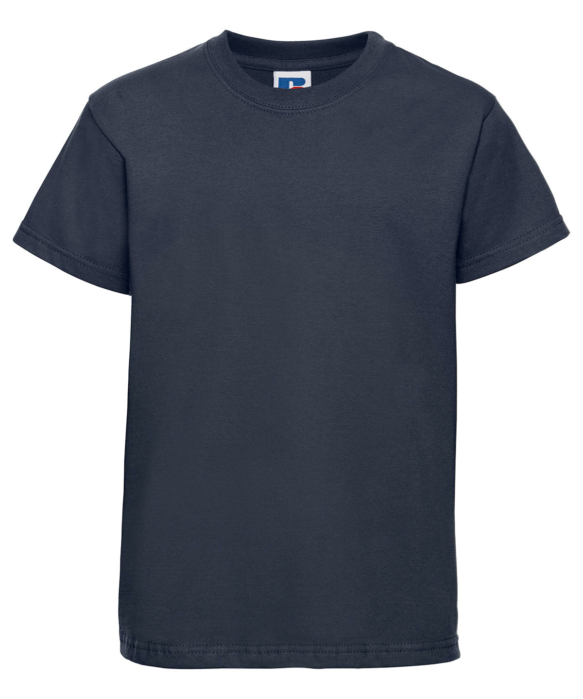 Tryck din logga på T-shirts från Russell Europe - Anpassa Classic T-Shirt – Barn i färgen Marinblå för företag, föreningar och privatpersoner