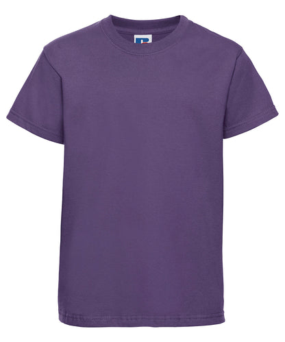 Tryck din logga på T-shirts från Russell Europe - Anpassa Classic T-Shirt – Barn i färgen Mellanlila för företag, föreningar och privatpersoner