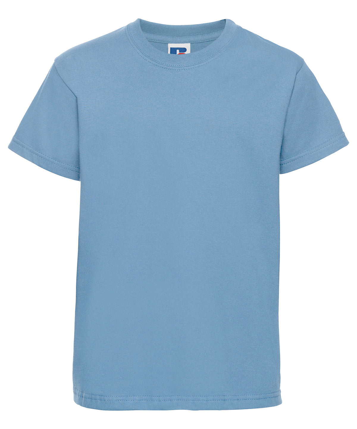 Tryck din logga på T-shirts från Russell Europe - Anpassa Classic T-Shirt – Barn i färgen Himmelblå för företag, föreningar och privatpersoner