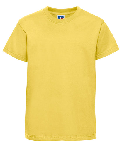 Tryck din logga på T-shirts från Russell Europe - Anpassa Classic T-Shirt – Barn i färgen Mellan gul för företag, föreningar och privatpersoner