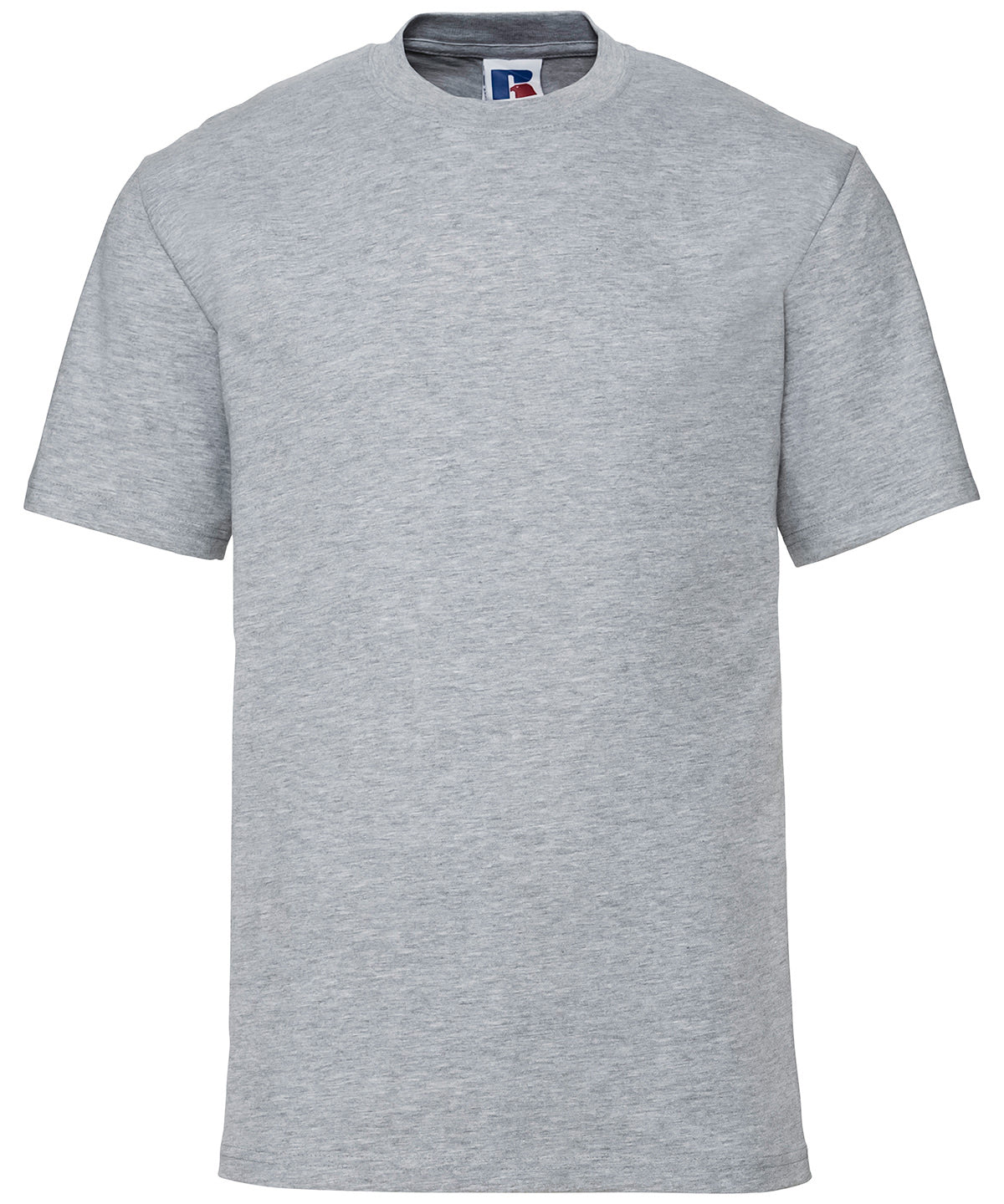 Tryck din logga på T-shirts från Russell Europe - Anpassa Super Ringspun Classic T-Shirt i färgen Ljunggrå för företag, föreningar och privatpersoner