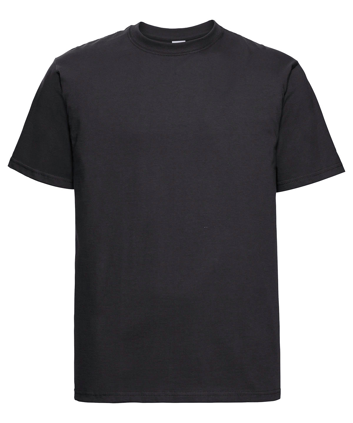 Tryck din logga på T-shirts från Russell Europe - Anpassa Classic Heavyweight Ringspun T-Shirt -Herr i färgen Svart för företag, föreningar och privatpersoner