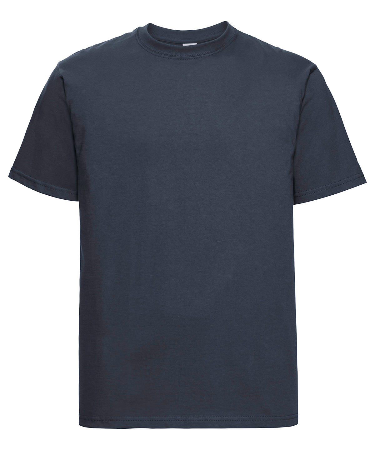 Tryck din logga på T-shirts från Russell Europe - Anpassa Classic Heavyweight Ringspun T-Shirt -Herr i färgen Marinblå för företag, föreningar och privatpersoner