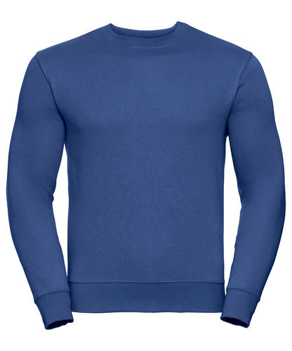 Tryck din logga på Sweatshirts från Russell Europe - Anpassa Russell Europe - Sweatshirt med Set-In-Ärm i färgen Royal för företag, föreningar och privatpersoner